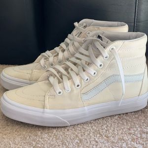 Vans White Canvas High-Tops